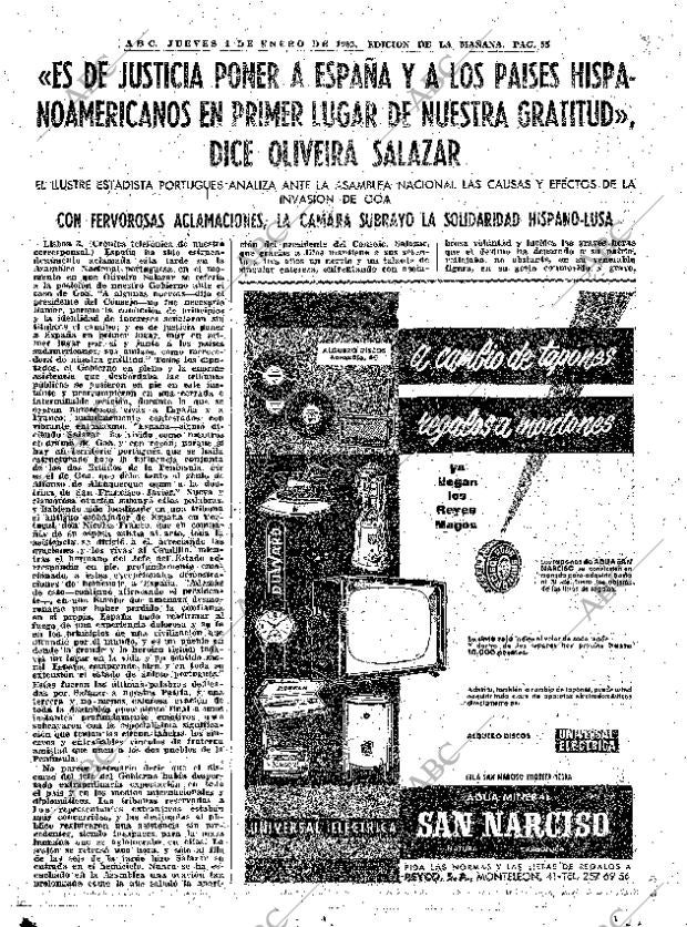 ABC MADRID 04-01-1962 página 55
