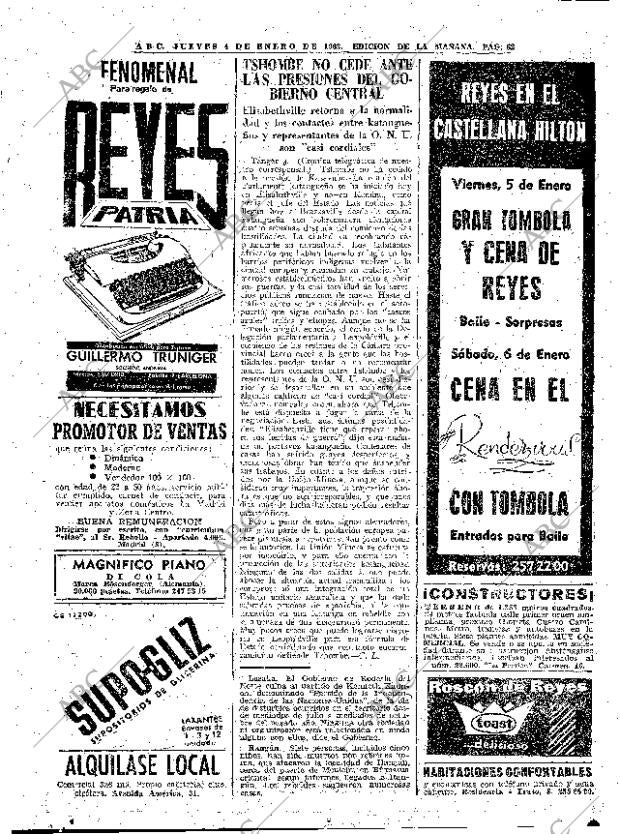ABC MADRID 04-01-1962 página 62