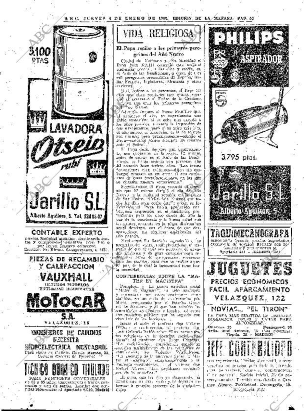 ABC MADRID 04-01-1962 página 66