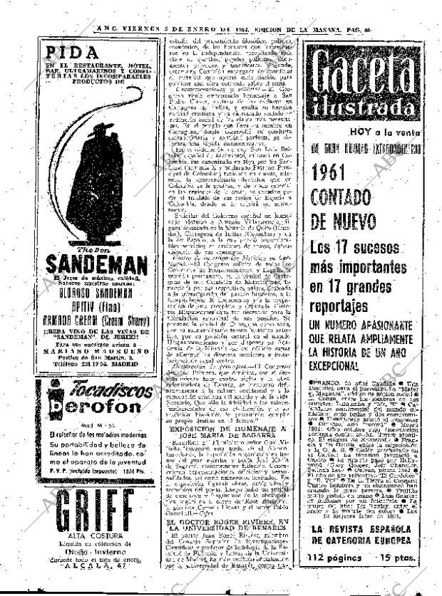 ABC MADRID 05-01-1962 página 64
