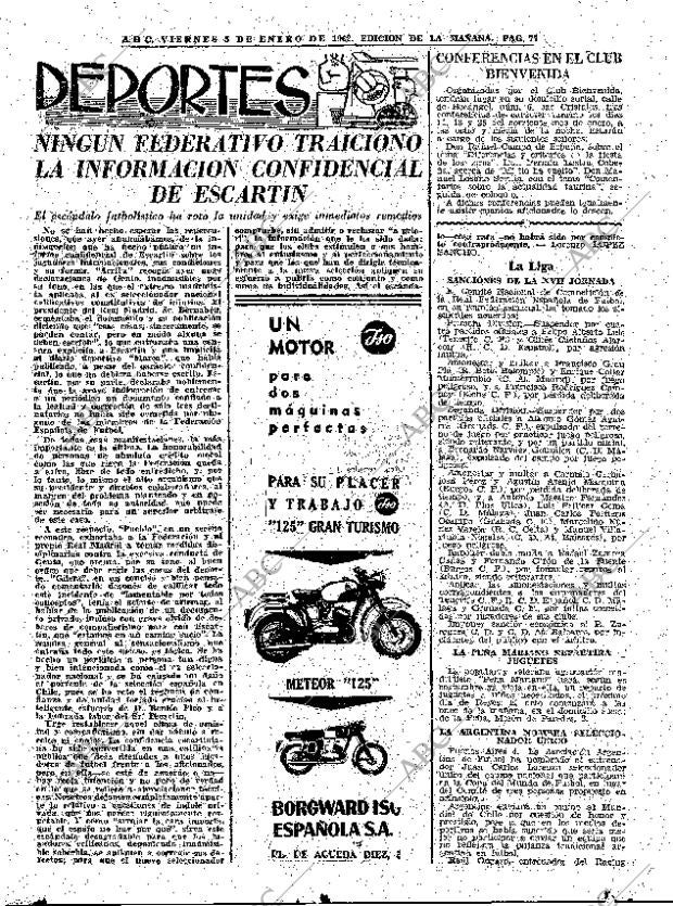 ABC MADRID 05-01-1962 página 77