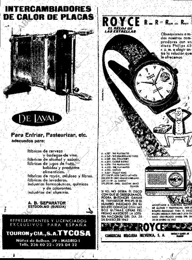 ABC MADRID 06-01-1962 página 22