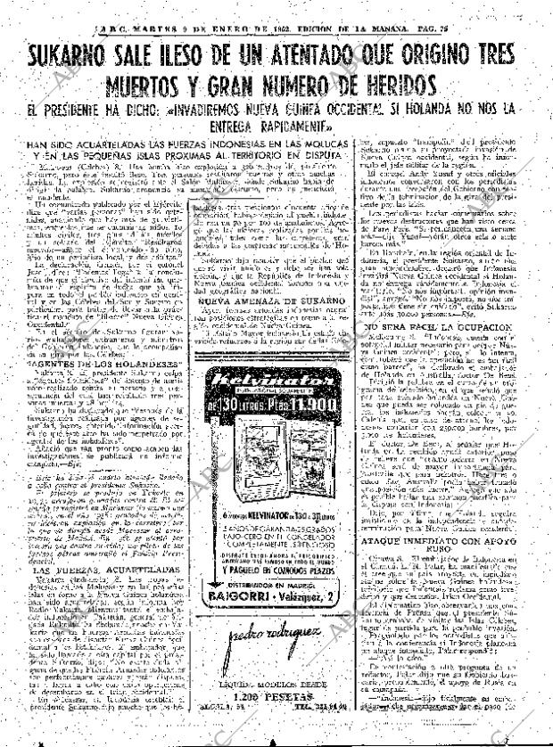 ABC MADRID 09-01-1962 página 25