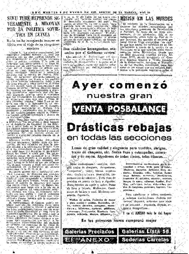 ABC MADRID 09-01-1962 página 29