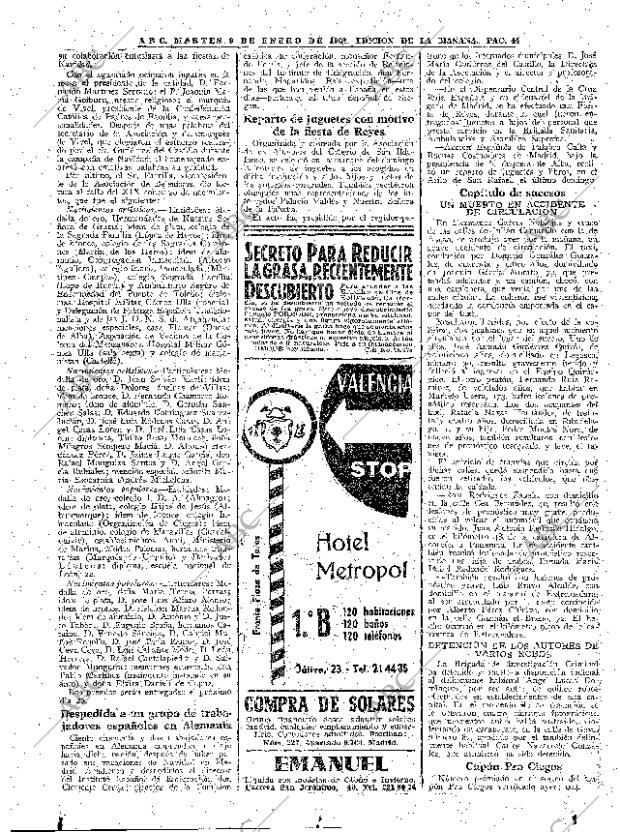 ABC MADRID 09-01-1962 página 44