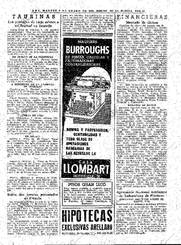 ABC MADRID 09-01-1962 página 51