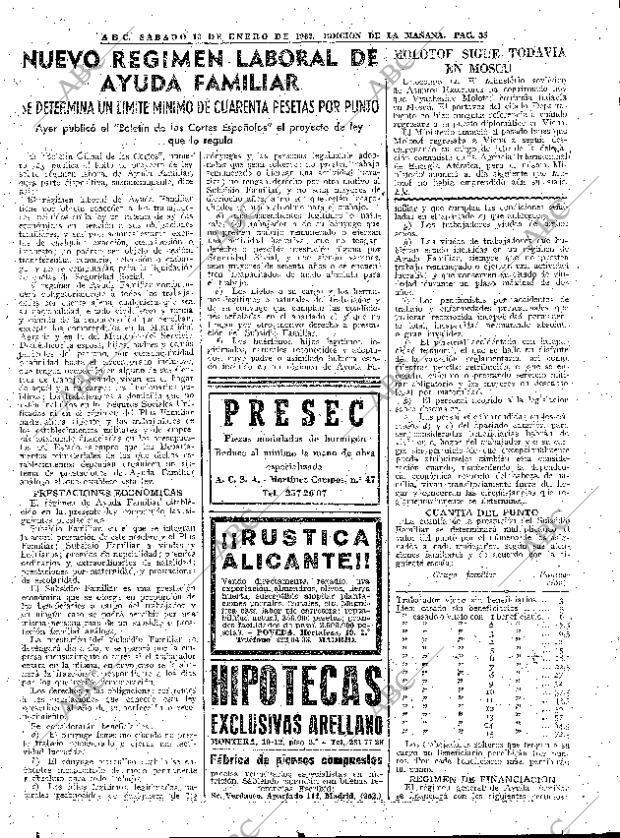 ABC MADRID 13-01-1962 página 35