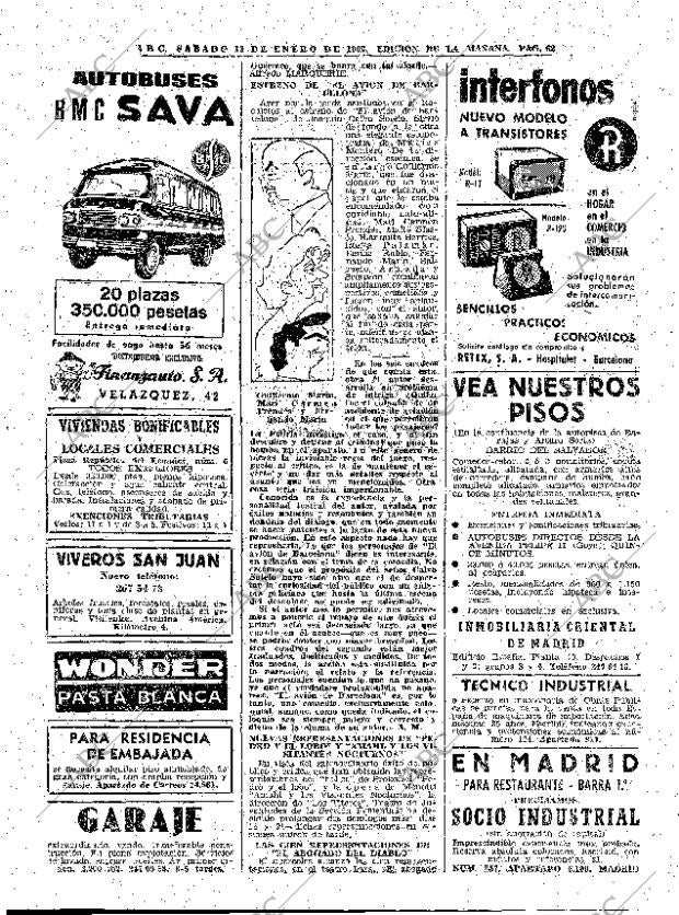 ABC MADRID 13-01-1962 página 62