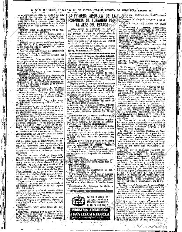 ABC SEVILLA 13-01-1962 página 16