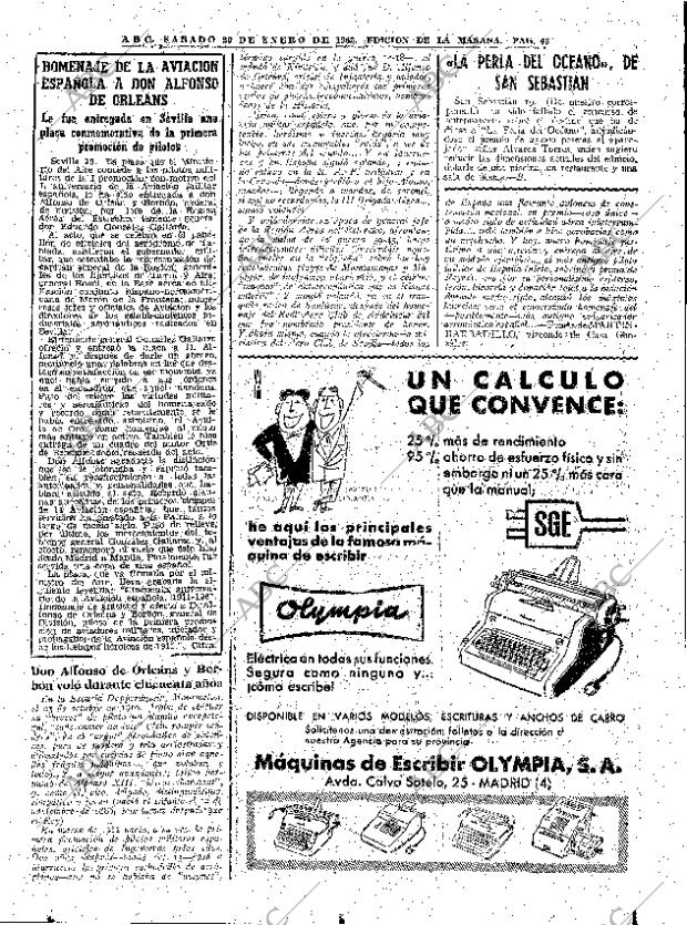 ABC MADRID 20-01-1962 página 43