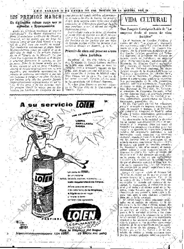 ABC MADRID 20-01-1962 página 45