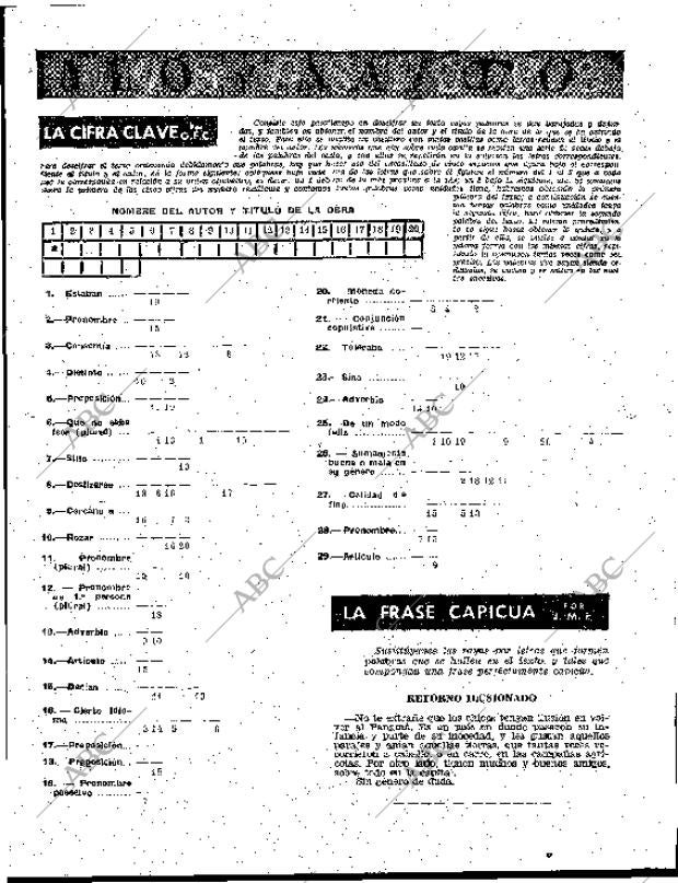 BLANCO Y NEGRO MADRID 20-01-1962 página 112