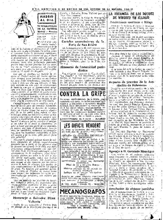 ABC MADRID 21-01-1962 página 51