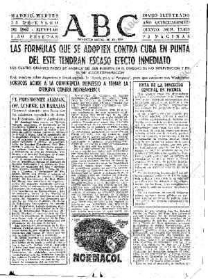 ABC MADRID 23-01-1962 página 23