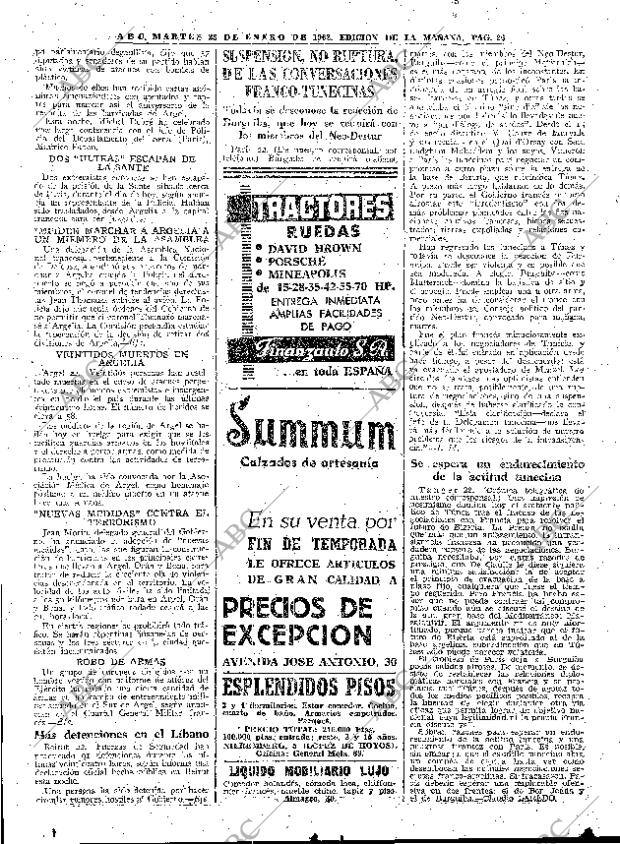 ABC MADRID 23-01-1962 página 26