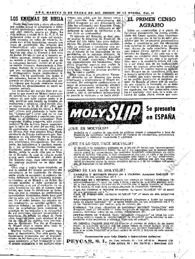 ABC MADRID 23-01-1962 página 29