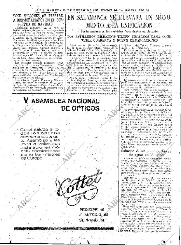 ABC MADRID 23-01-1962 página 39