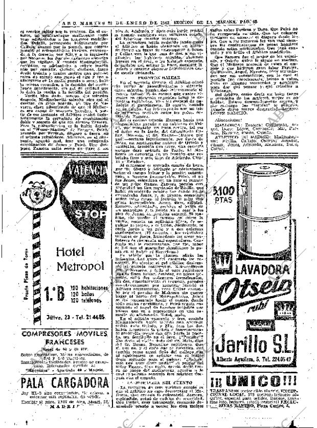 ABC MADRID 23-01-1962 página 48