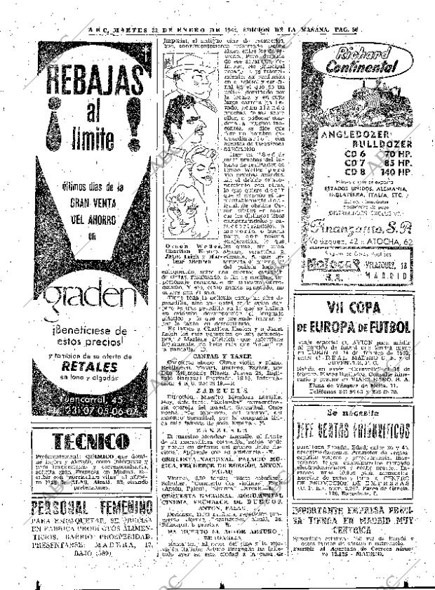 ABC MADRID 23-01-1962 página 56