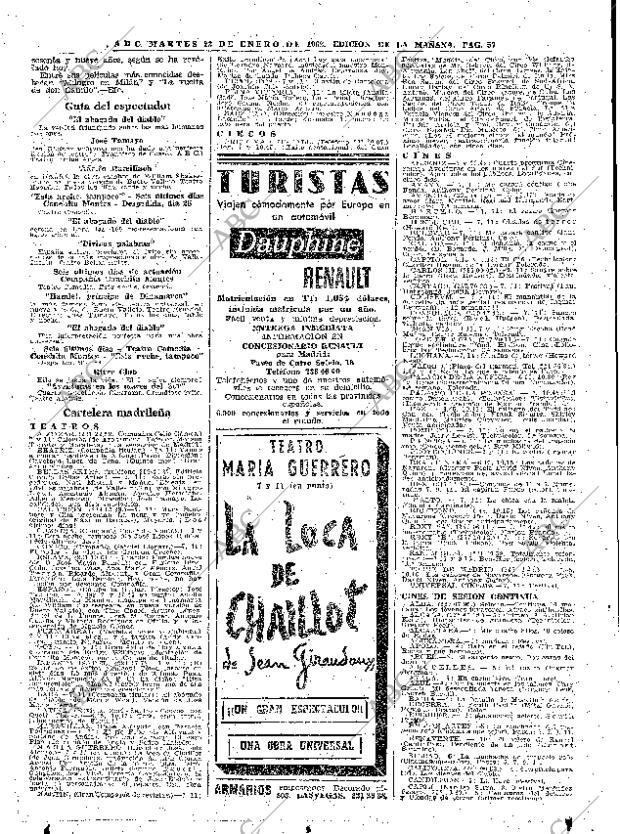 ABC MADRID 23-01-1962 página 57