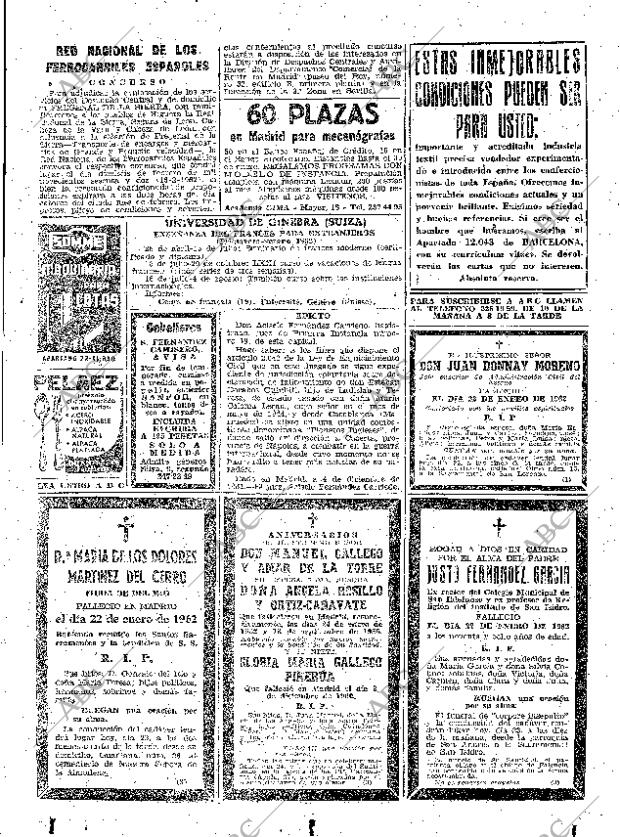 ABC MADRID 23-01-1962 página 70