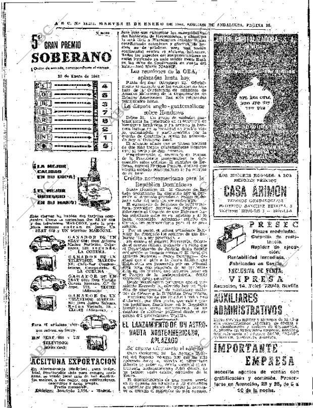 ABC SEVILLA 23-01-1962 página 18