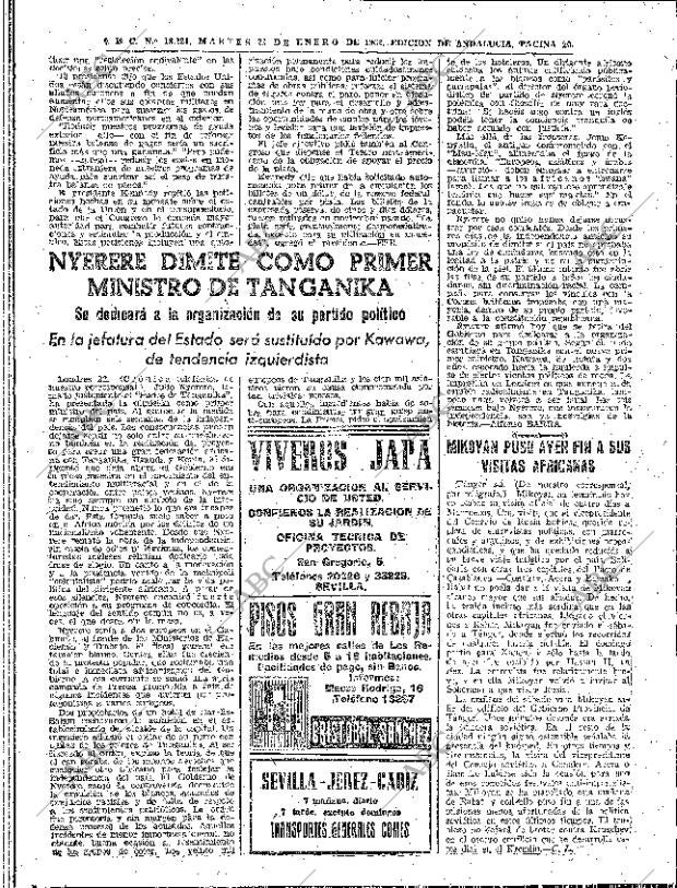 ABC SEVILLA 23-01-1962 página 20