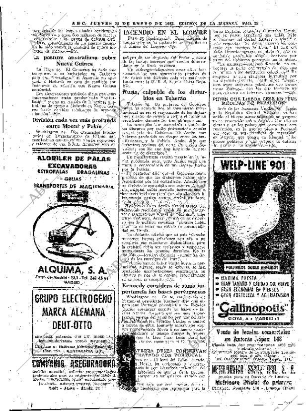 ABC MADRID 25-01-1962 página 38