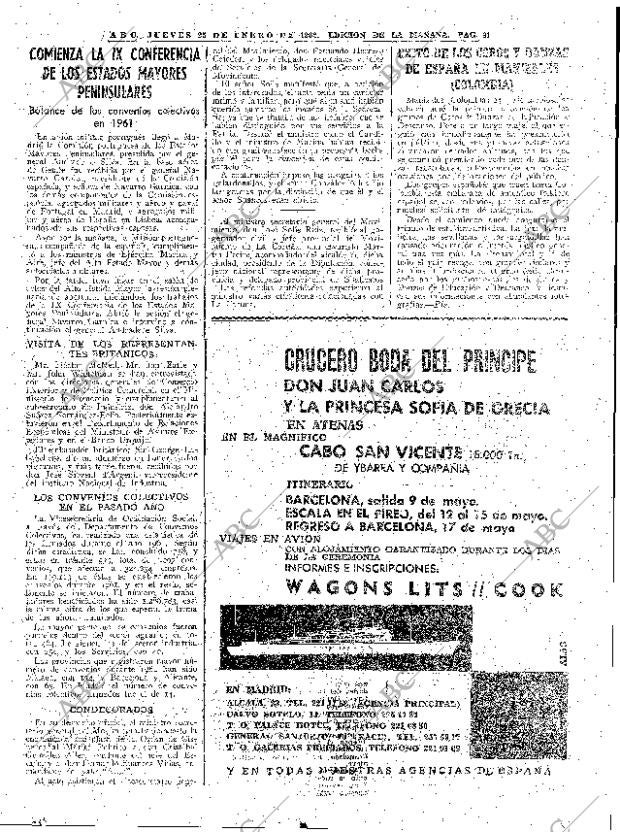 ABC MADRID 25-01-1962 página 41