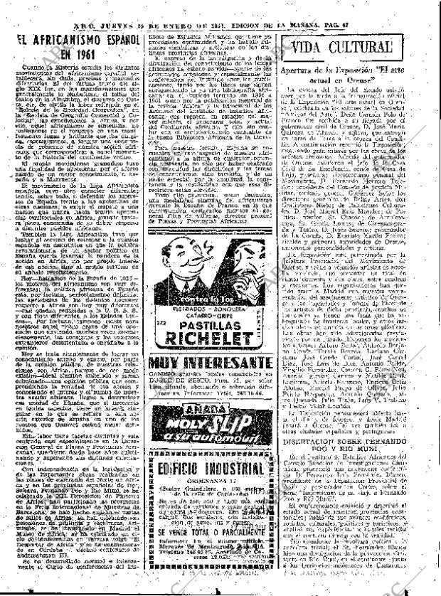 ABC MADRID 25-01-1962 página 47