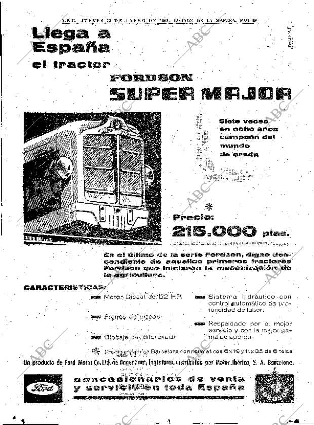 ABC MADRID 25-01-1962 página 54