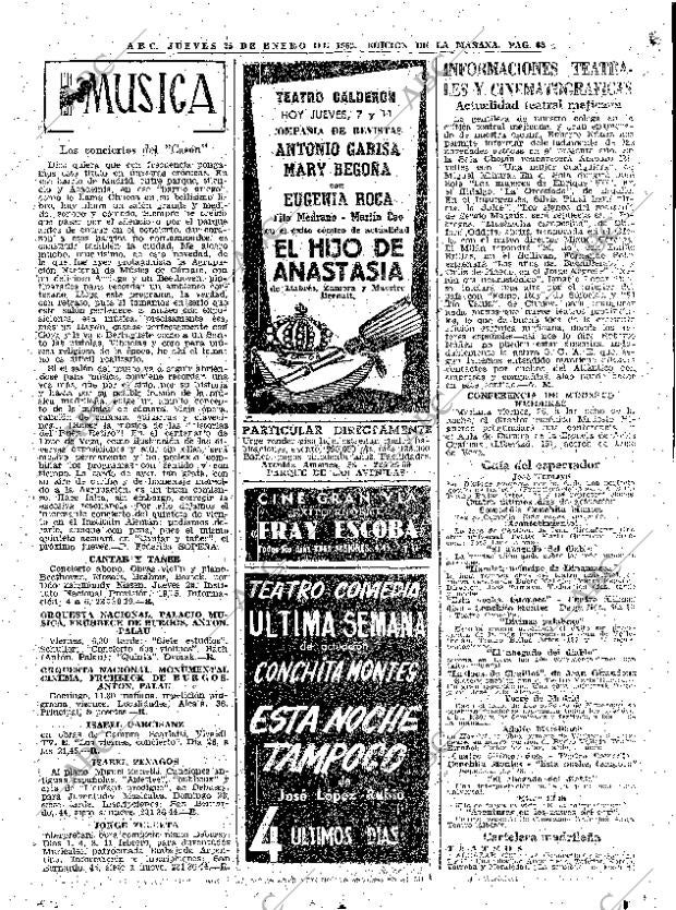 ABC MADRID 25-01-1962 página 63