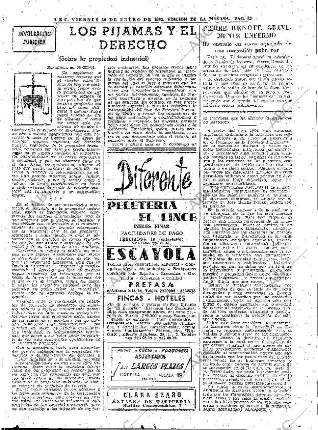ABC MADRID 26-01-1962 página 33
