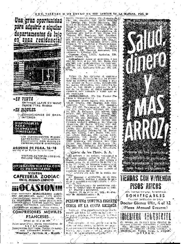 ABC MADRID 26-01-1962 página 40