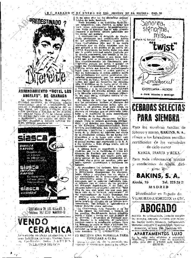ABC MADRID 27-01-1962 página 32