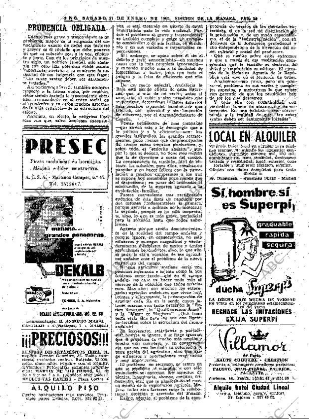 ABC MADRID 27-01-1962 página 34
