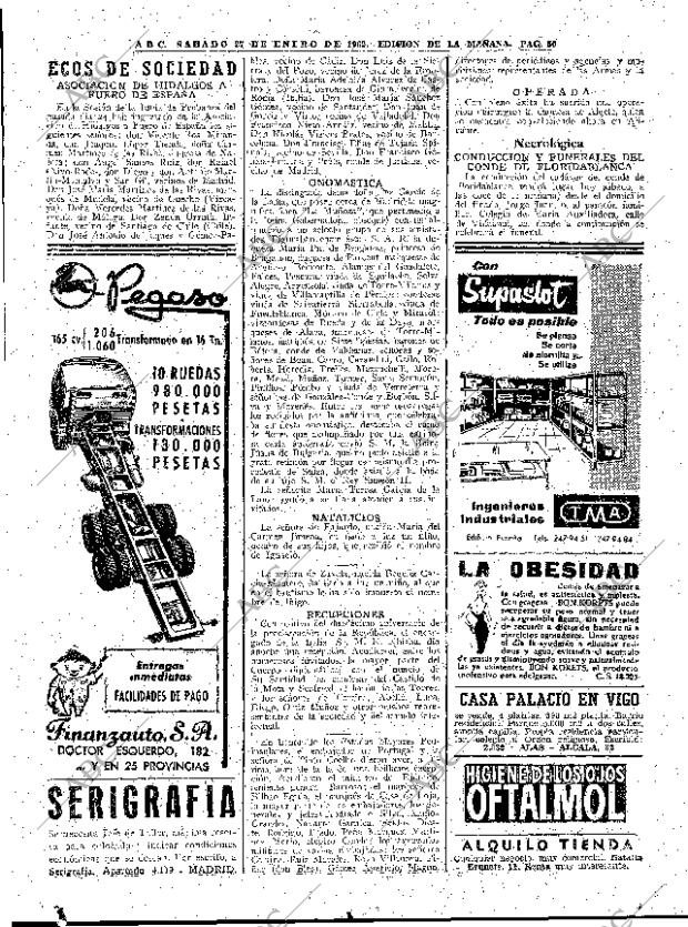 ABC MADRID 27-01-1962 página 50