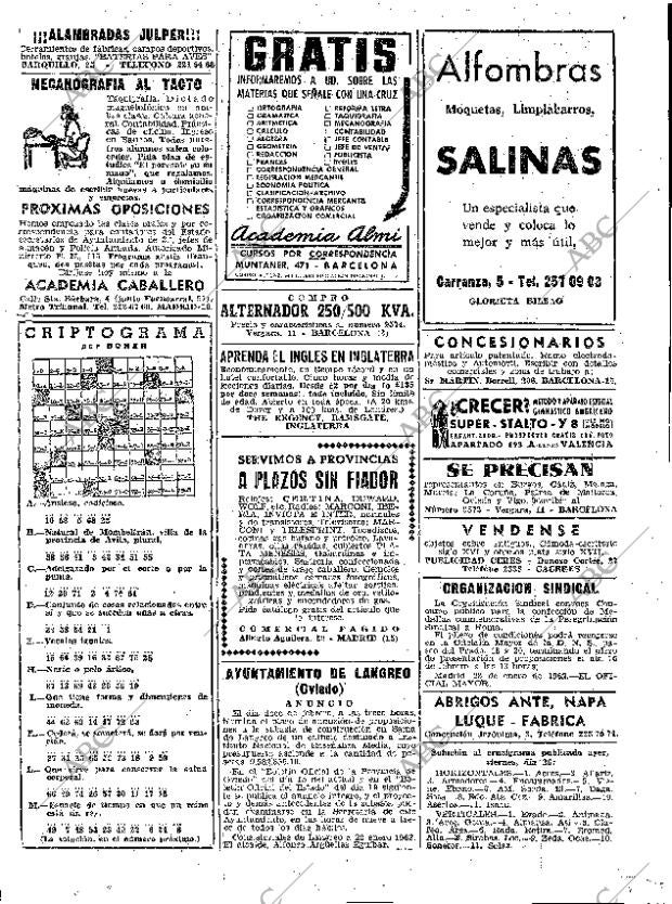ABC MADRID 27-01-1962 página 75