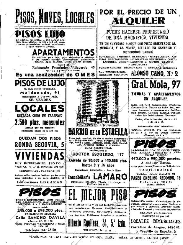 ABC MADRID 28-01-1962 página 22