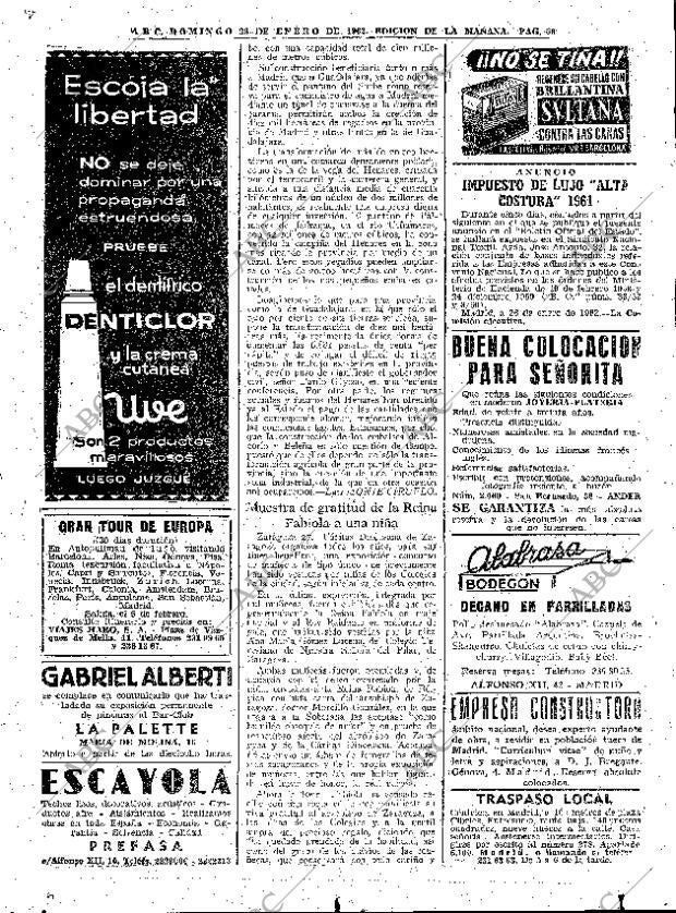 ABC MADRID 28-01-1962 página 45