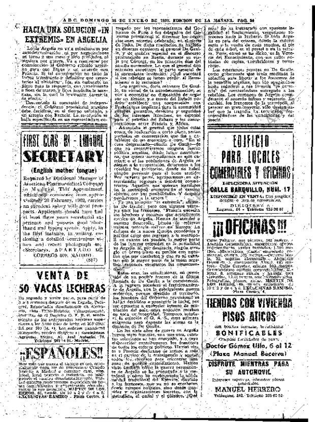 ABC MADRID 28-01-1962 página 57