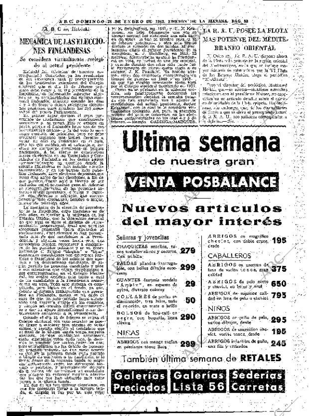 ABC MADRID 28-01-1962 página 58