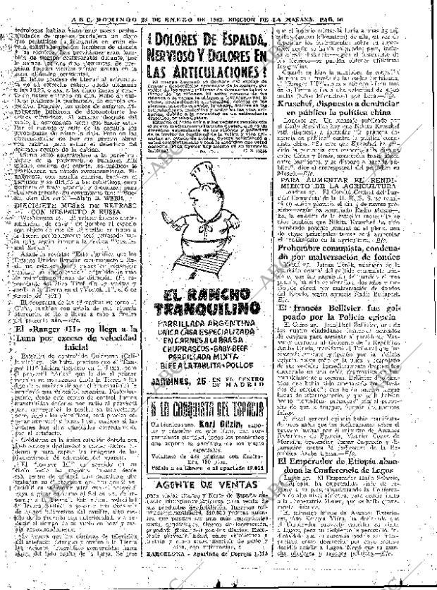 ABC MADRID 28-01-1962 página 61