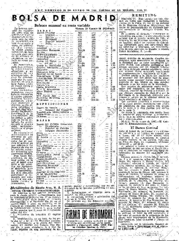 ABC MADRID 28-01-1962 página 71
