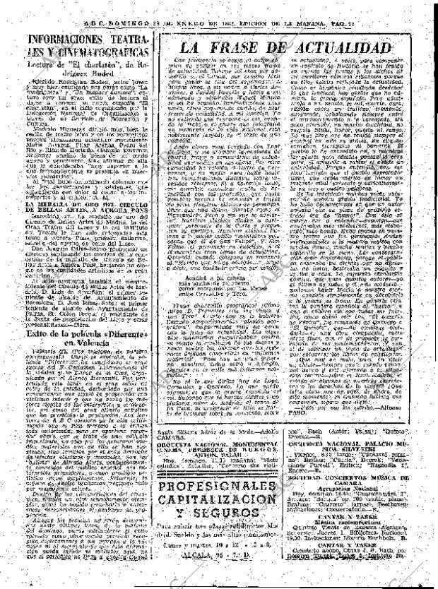 ABC MADRID 28-01-1962 página 77