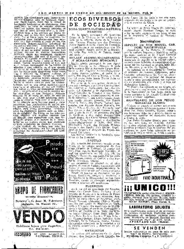 ABC MADRID 30-01-1962 página 38