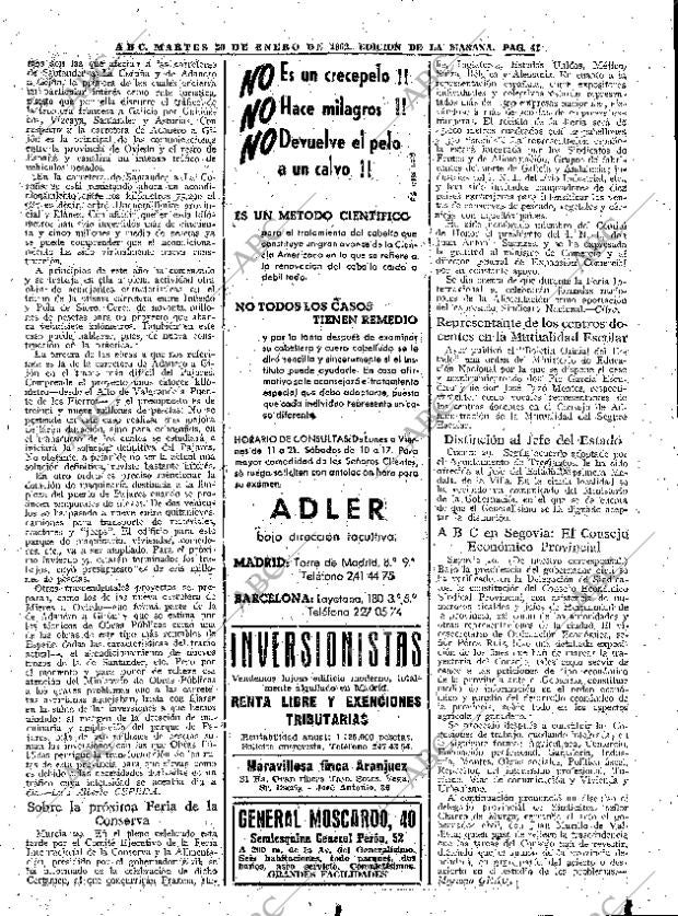 ABC MADRID 30-01-1962 página 41
