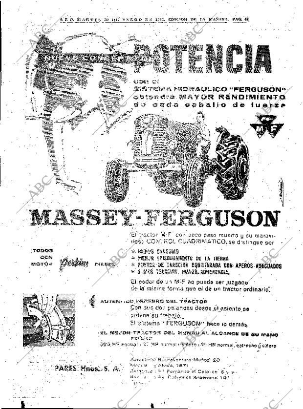ABC MADRID 30-01-1962 página 42
