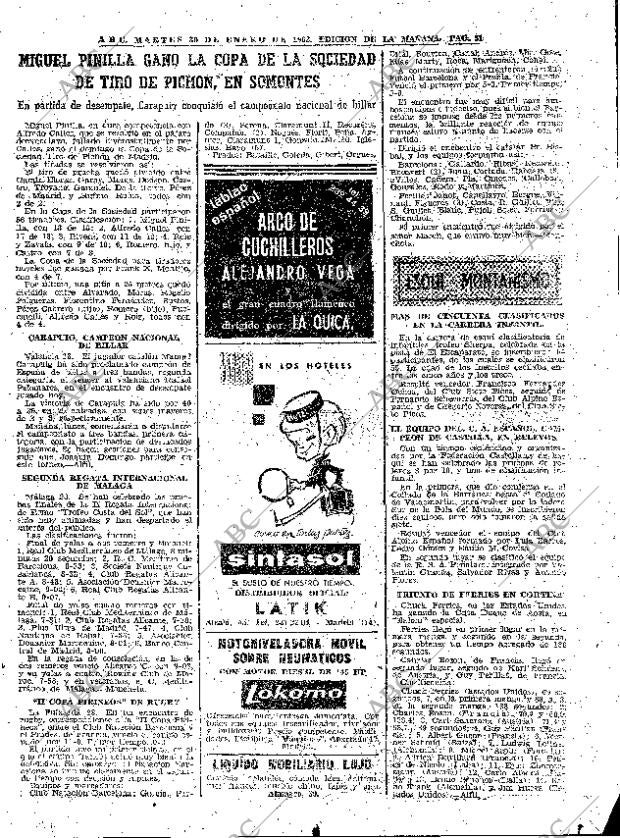 ABC MADRID 30-01-1962 página 51