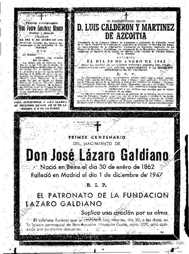 ABC MADRID 30-01-1962 página 68
